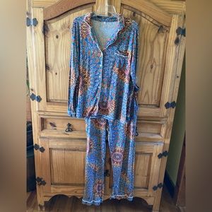 Women's Vibrant Patterned Pajama Set